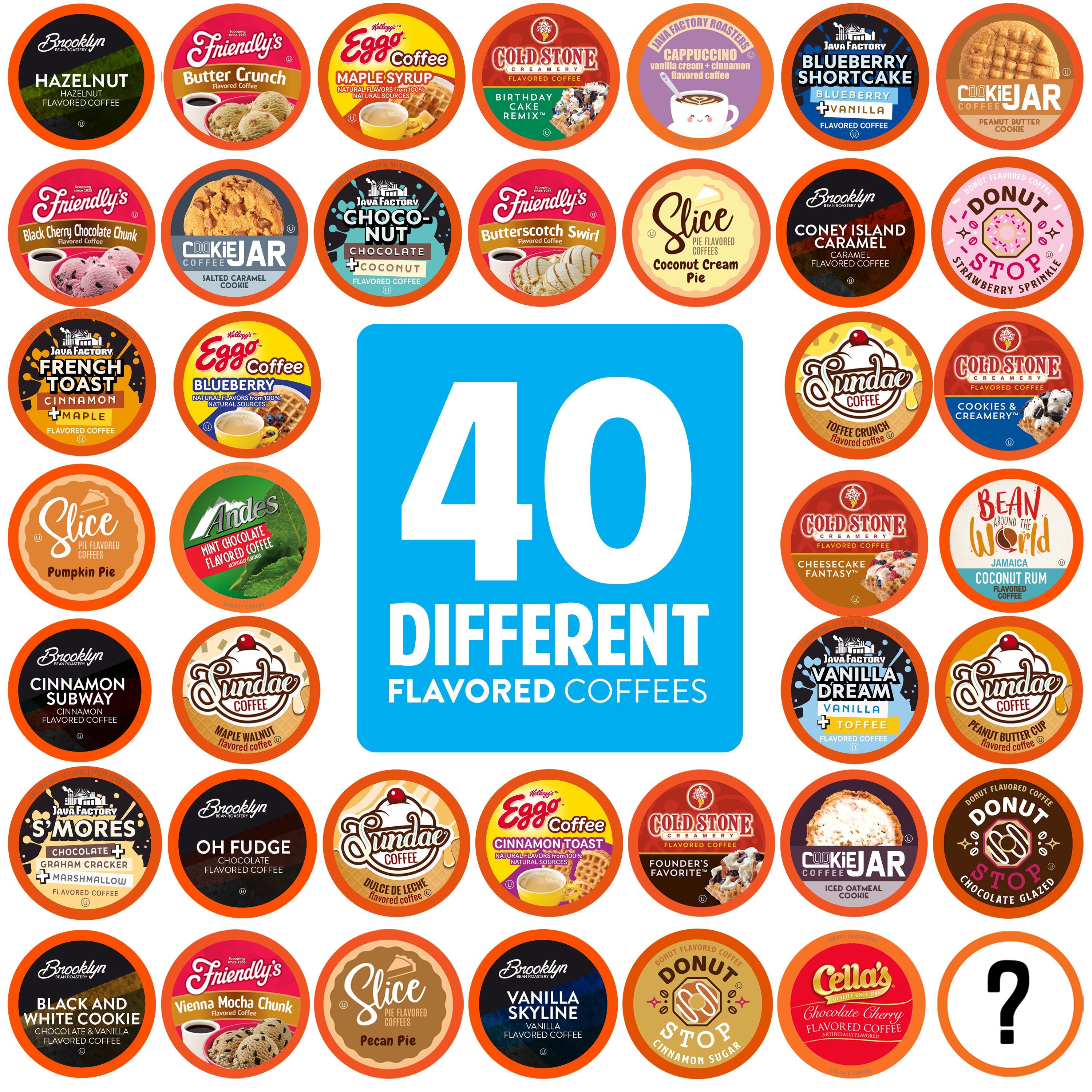 Two Rivers Coffee Flavored Coffee Pods Variety Pack