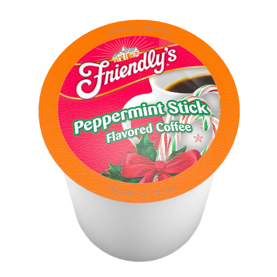 Friendly's Peppermint Stick Single Serve Coffee Pods - Two Rivers ...