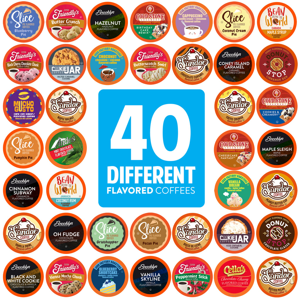 Keurig K-Mini Coffee Maker, Black with Coffee Lovers' 40 Count Variety Pack  Coffee Pods